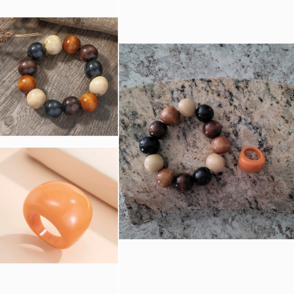 Boho Ring & Bracelet Set ✨️